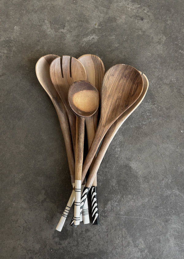 African Wooden Spoon - Set of 2
