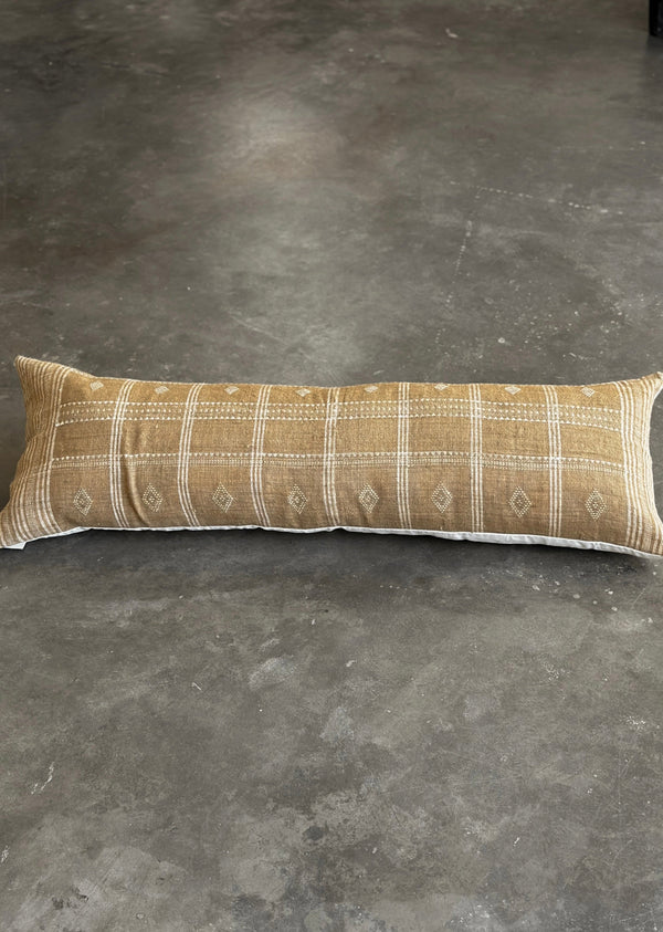 Hema - XXL Lumbar Beige - Indian Wool Pillow
