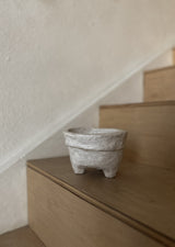 Decorative Paper Mache Footed Bowl