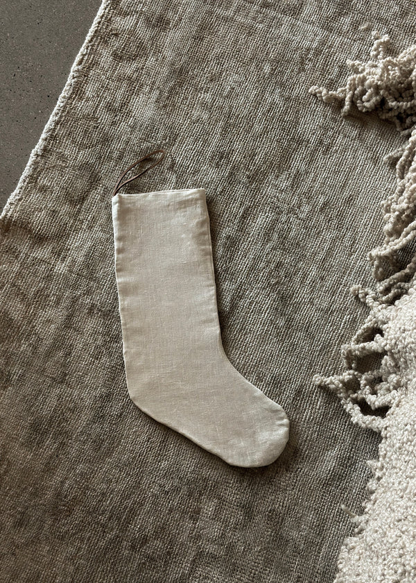 Linen Stocking - Ivory