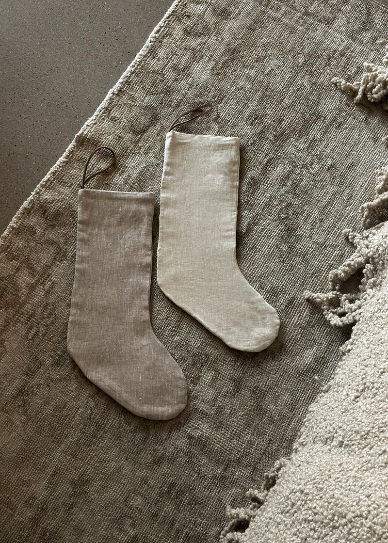 Linen Stocking - Oatmeal