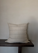 Evans Pillow, Striped Natural