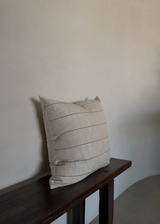 Evans Pillow, Striped Natural
