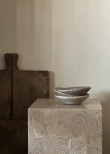 Marble Bowl - Antiqued White