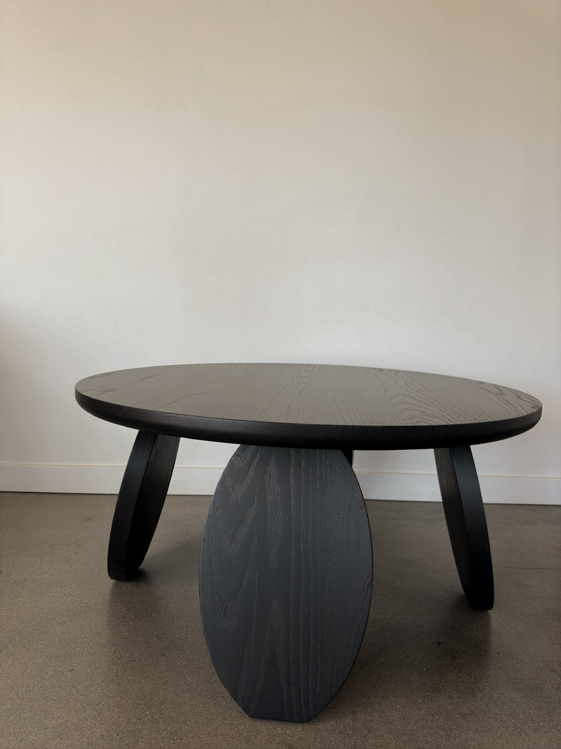 Olive Round Coffee Table - Fumed Ash