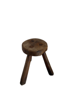 Brutalist Small Stool in Original Patina