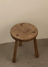 Vintage Oak Milk Stool
