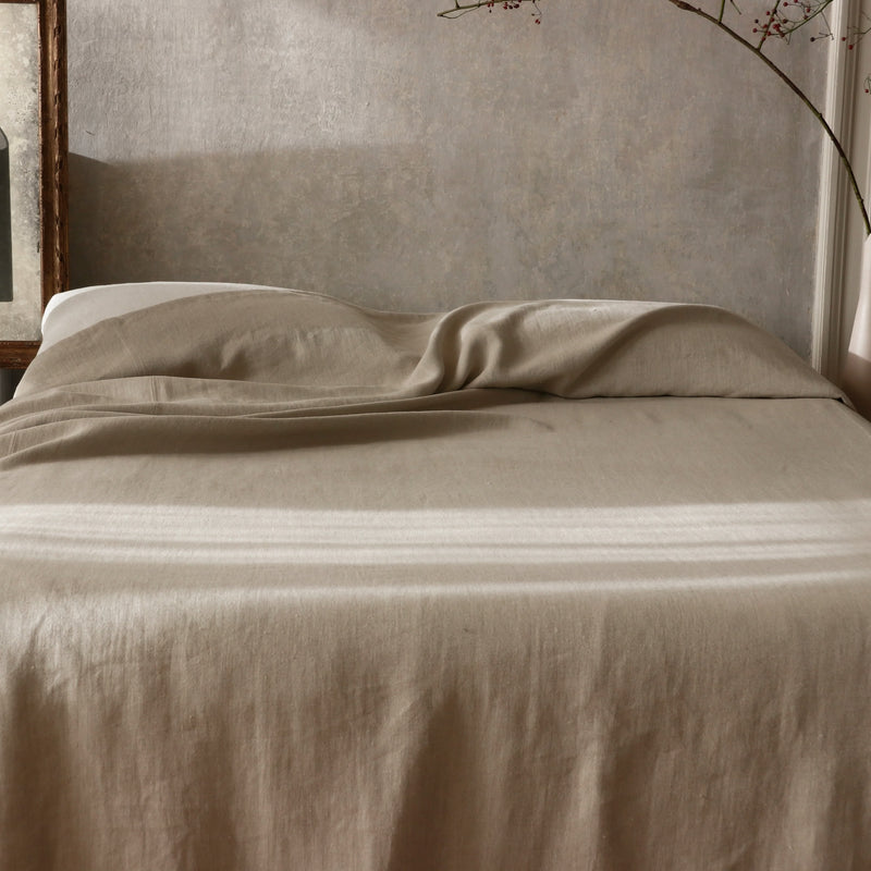 Bed Cover w/ Sewing, Natural