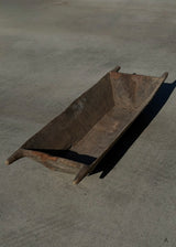 Vintage Turkish Wood Dough Bowl