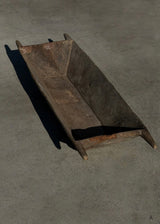 Vintage Turkish Wood Dough Bowl