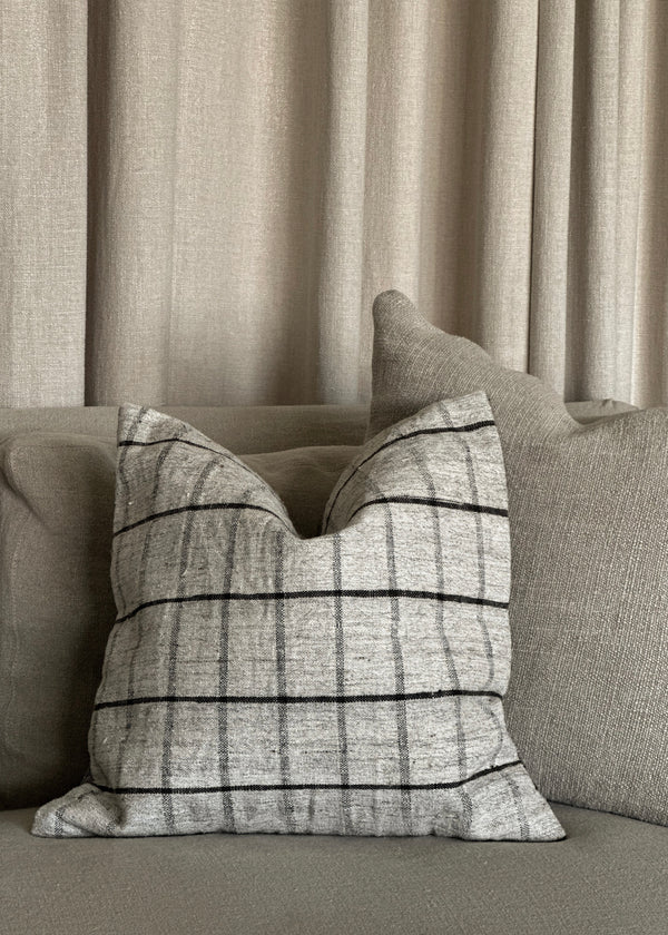 Vintage One Of A Kind Pillow, Grey/Multi 18"x18"
