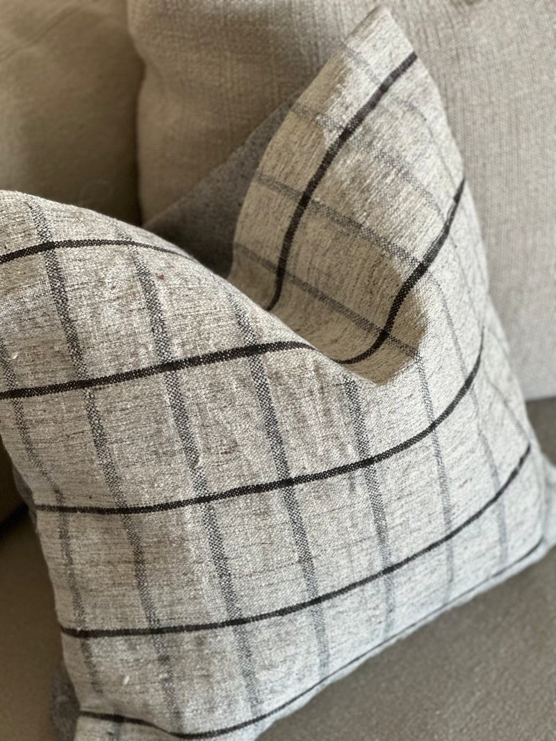Vintage One Of A Kind Pillow, Grey/Multi 18"x18"