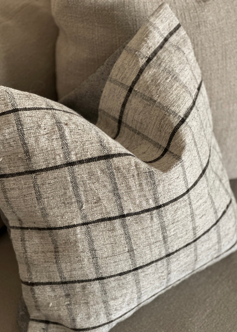 Vintage One Of A Kind Pillow, Grey/Multi 18"x18"