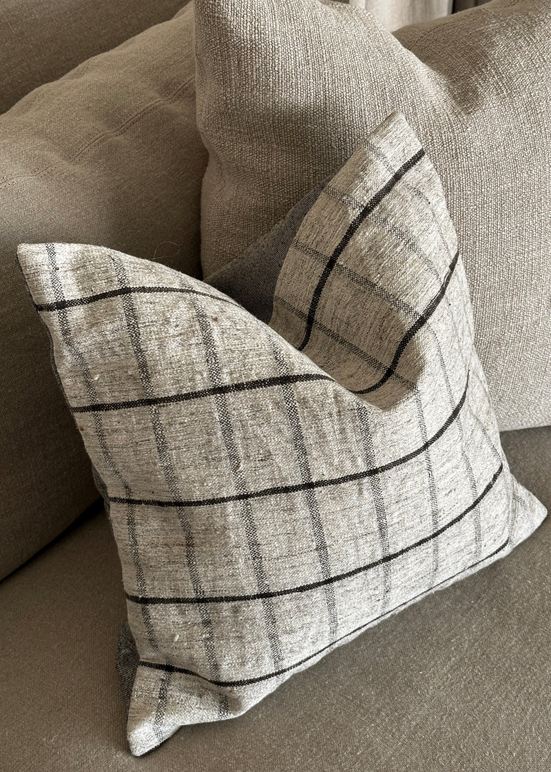 Vintage One Of A Kind Pillow, Grey/Multi 18"x18"