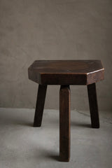 Wooden Brutalist Stool
