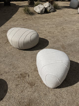 Lola Small Outdoor Pouf, Oatmeal