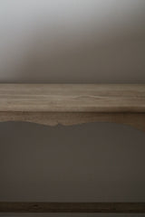 Oak Pedestal Console Table