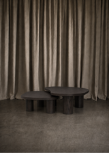 Joelle Nesting Coffee Tables, Aged Black