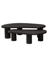 Joelle Nesting Coffee Tables, Aged Black