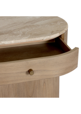 Lucie Nightstand - Sand Marble