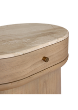 Lucie Nightstand - Sand Marble