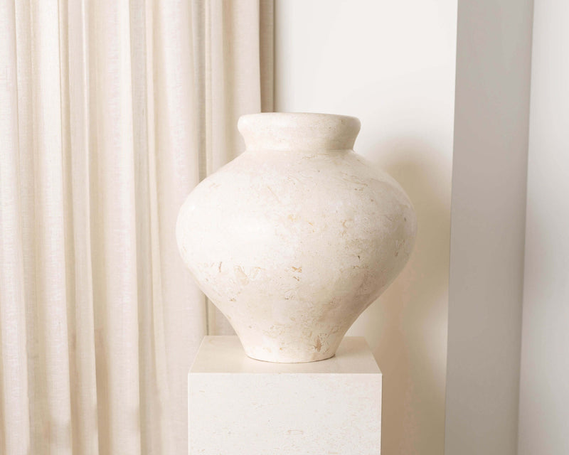 Laguna Vase, Natural White