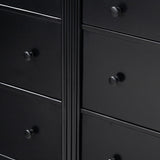 Tierre 6 Drawer Dresser - Black