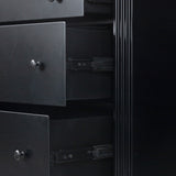 Tierre 6 Drawer Dresser - Black