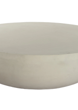 Lennon Outdoor Round Coffee Table, Matte White