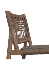 Leon Outdoor Dining Chair - Tanned Weave