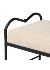 Amelia Accent Stool - Yuma Cream