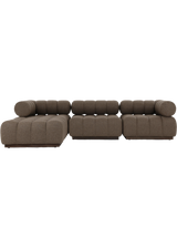 Lilou Outdoor 3-Piece Sectional - Ellor Brown