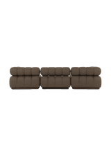 Lilou Outdoor 3-Piece Sectional - Ellor Brown
