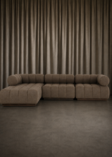 Lilou Outdoor 3-Piece Sectional - Ellor Brown