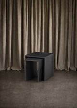 Lina Outdoor End Table - Distressed Bronze