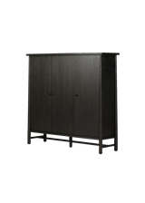 Mathilde 3 Door Cabinet - Charcoal Oak Veneer