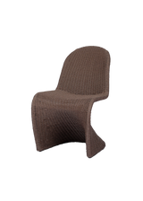Perrie Outdoor Dining Chair, Tanned Weave