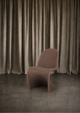 Perrie Outdoor Dining Chair, Tanned Weave