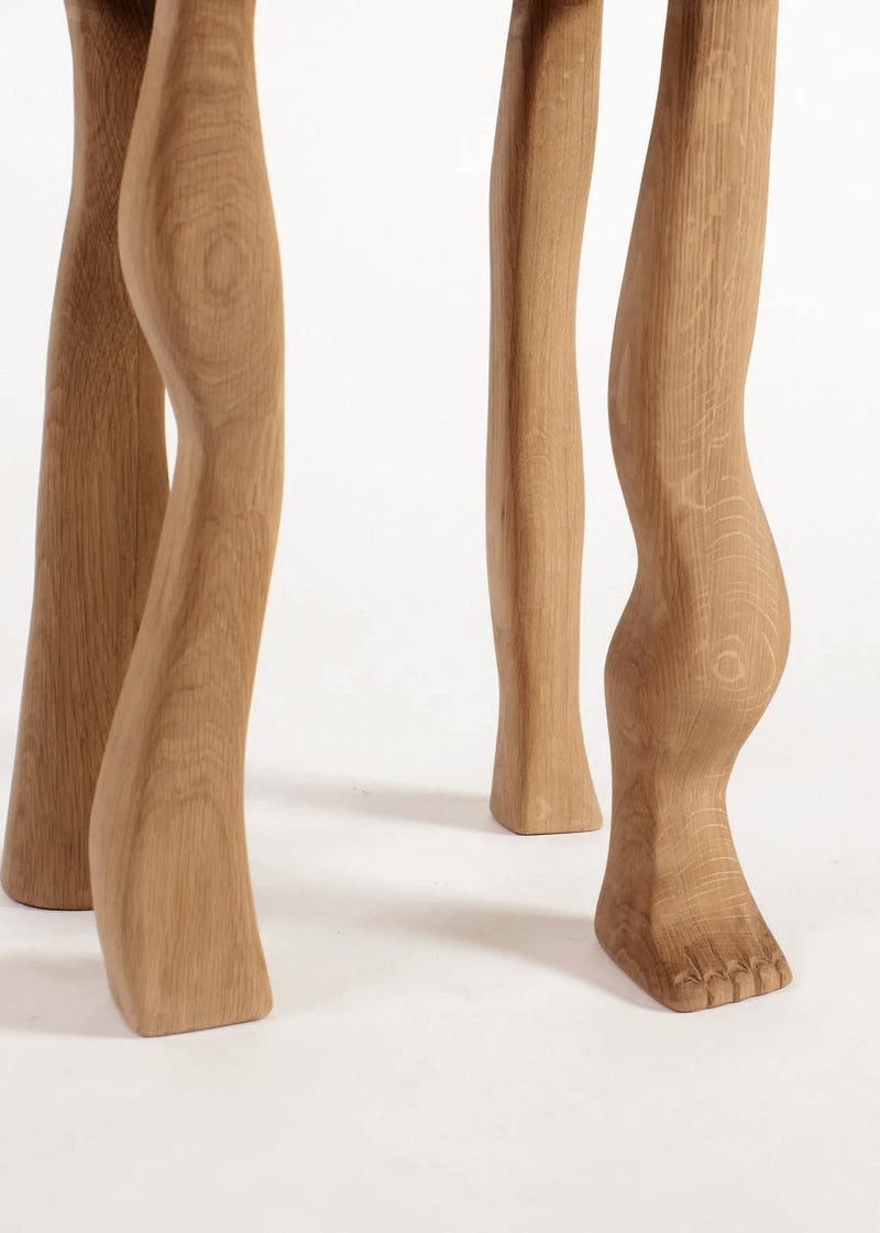 Foot Side Table, Oak (Pair)