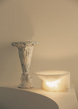 Large Stone Uplight Alabaster