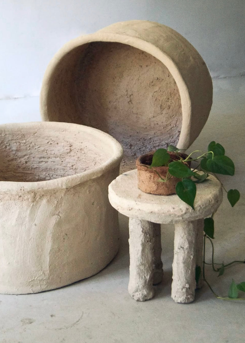 Organic Stool Ivory