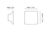 Tab Pull Handle Blackened 1.77"