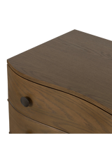 Charlie Nightstand, Toasted Oak Veneer