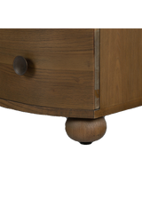 Charlie Nightstand, Toasted Oak Veneer
