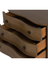 Charlie Nightstand, Toasted Oak Veneer