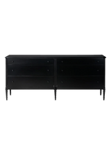Tierre 6 Drawer Dresser - Black