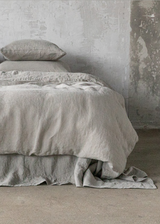 Stone Washed Linen Duvet Taupe King