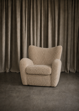 Viola Chair, Beige Shearling