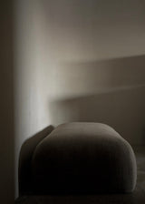 Theo Ottoman, Burlap Linen Mushroom (G)