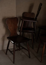 Set Of Six Dining Chairs in Original Patina